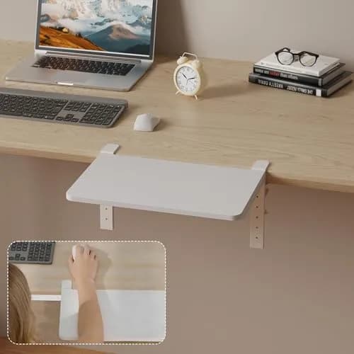 ART-GIFTREE Desk Extender 15-inch Clamp-On Shelf | Height-Adjustable Heavy Duty Office & Gaming Organizer thumbnail 8