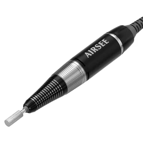 AIRSEE Updated E8 Professional Nail Drill Handpiece Black | Brushless Motor, Low Noise, Low Vibration thumbnail 1