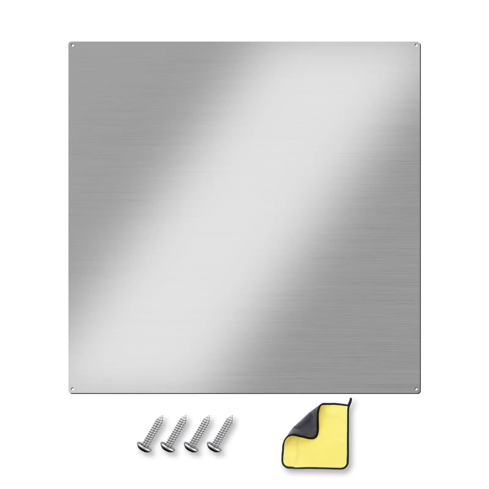 VENFAN 29.5 x 24 inch Stainless Steel Backsplash for Stove | 430 Stainless Steel, Kitchen Safe, Easy Clean — Silver / 29.5" x 29.5"