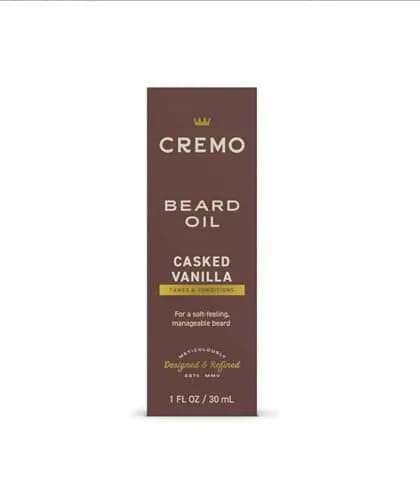 Cremo Beard Oil for Men, Casked Vanilla, 29.57ml (1 Fl Oz) | Soothes Dry Skin & Tames Beard Itch thumbnail 4