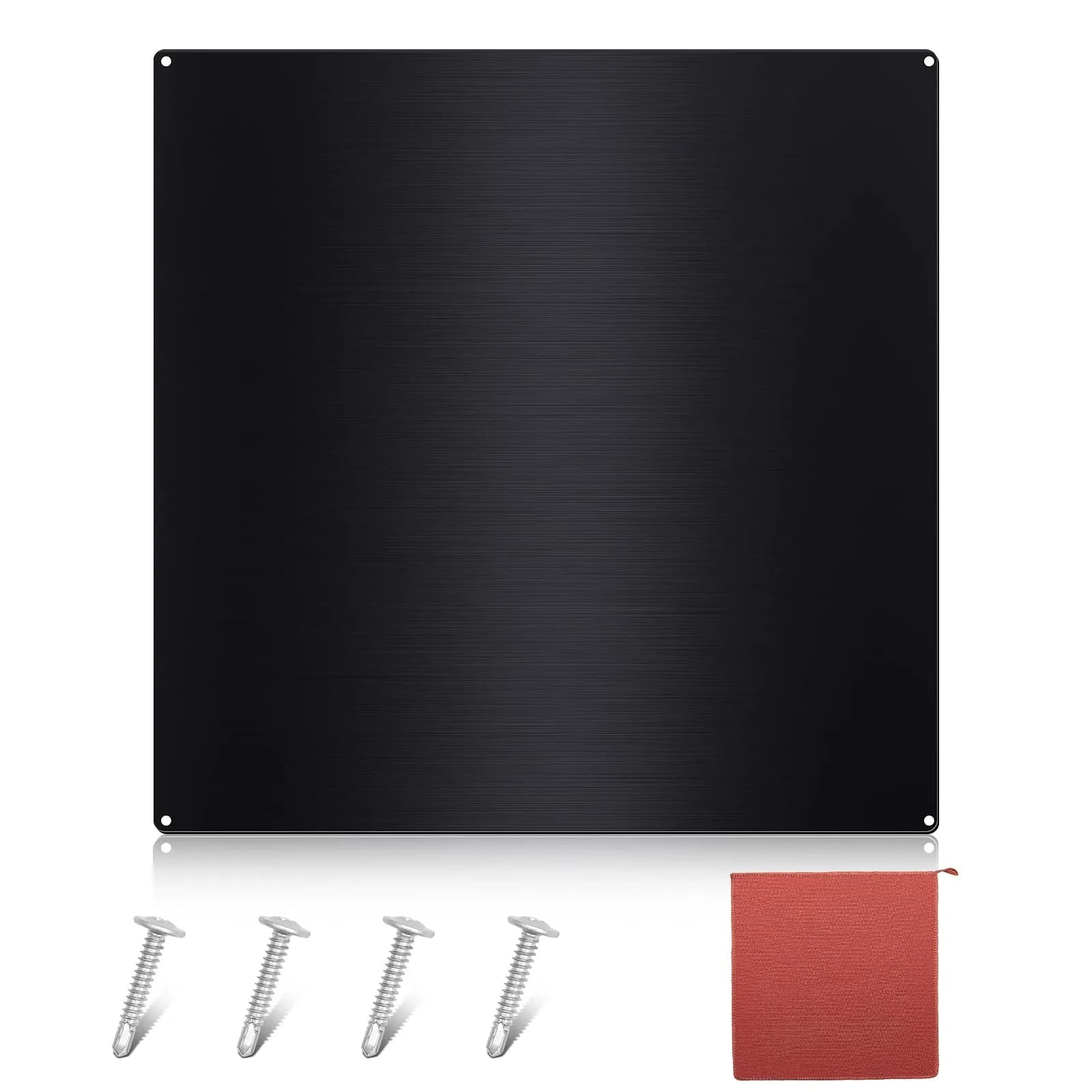 Yaocom Stainless Steel Backsplash 30x30 Inch Black | Brushed Finish for Kitchen Walls — Black