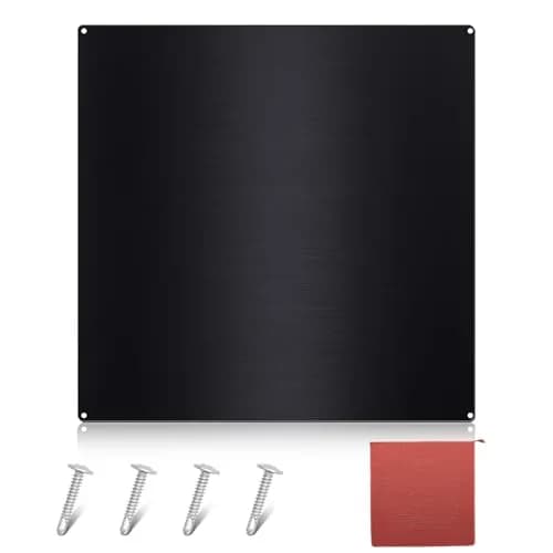 Yaocom Stainless Steel Backsplash 30x30 Inch Black | Brushed Finish for Kitchen Walls thumbnail 1