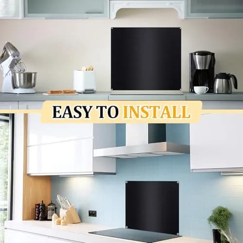 Yaocom Stainless Steel Backsplash 30x30 Inch Black | Brushed Finish for Kitchen Walls thumbnail 6