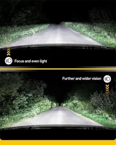 AUXITO 9005/9006 LED Headlight Bulbs 150,000LM 6500K White | Pack of 4 thumbnail 3