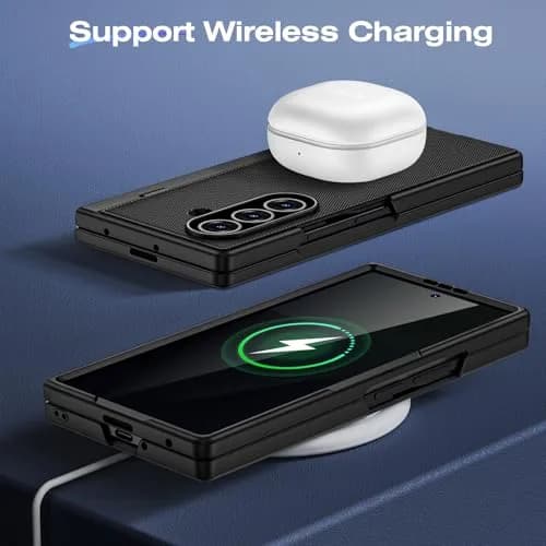 Ruky Black Case for Samsung Galaxy Z Fold 7 with Privacy Screen Protector & Kickstand | Fits 2025 Model thumbnail 7