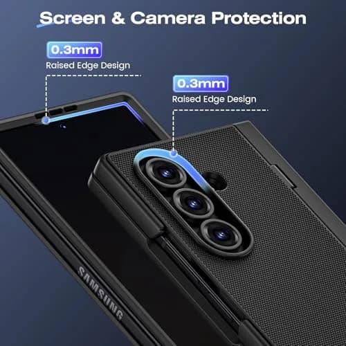 Ruky Black Case for Samsung Galaxy Z Fold 7 with Privacy Screen Protector & Kickstand | Fits 2025 Model thumbnail 8