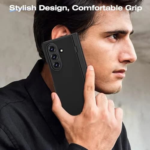 Ruky Black Case for Samsung Galaxy Z Fold 7 with Privacy Screen Protector & Kickstand | Fits 2025 Model thumbnail 9