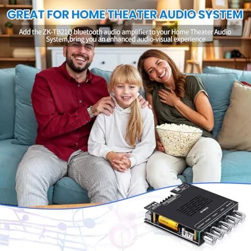 ARRAROWN ZK-TB21Q Bluetooth 5.1 HiFi Audio Amplifier Board 50W*2+100W | Support for DIY Audio Projects thumbnail 9