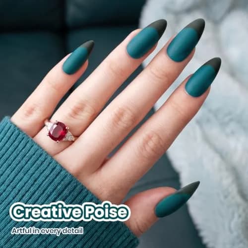 Beetles Dark Teal Gel Polish 9ml (0.3 Fl Oz) | Fall Nails, Long-Lasting Chip-Resistant Gel thumbnail 4