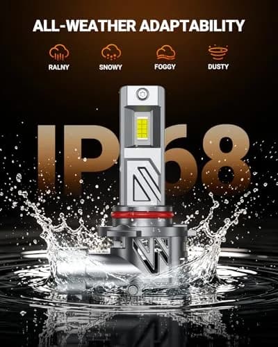 SEALIGHT 9005/HB3 LED Headlight Bulbs 6500K Cool White 2-Pack | 1200% Brighter with Fan & IP68 Waterproof thumbnail 7