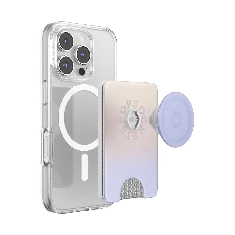 PopSockets Phone Wallet for MagSafe with Grip- Aurange | Slim Magnetic Wallet with Card Holder — Morning Haze