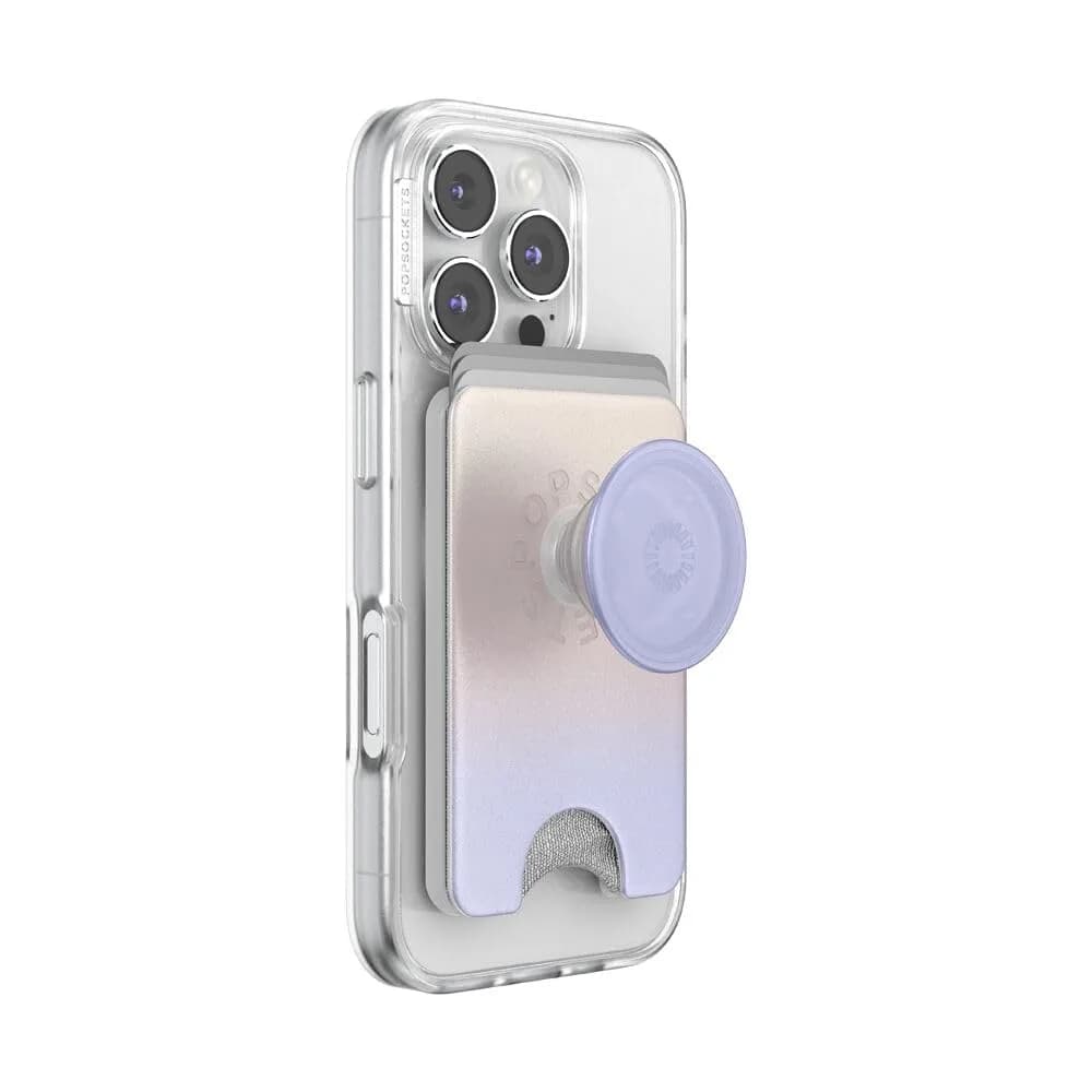 PopSockets Phone Wallet for MagSafe with Grip- Morning Haze | Slim Magnetic Wallet with Card Holder thumbnail 2