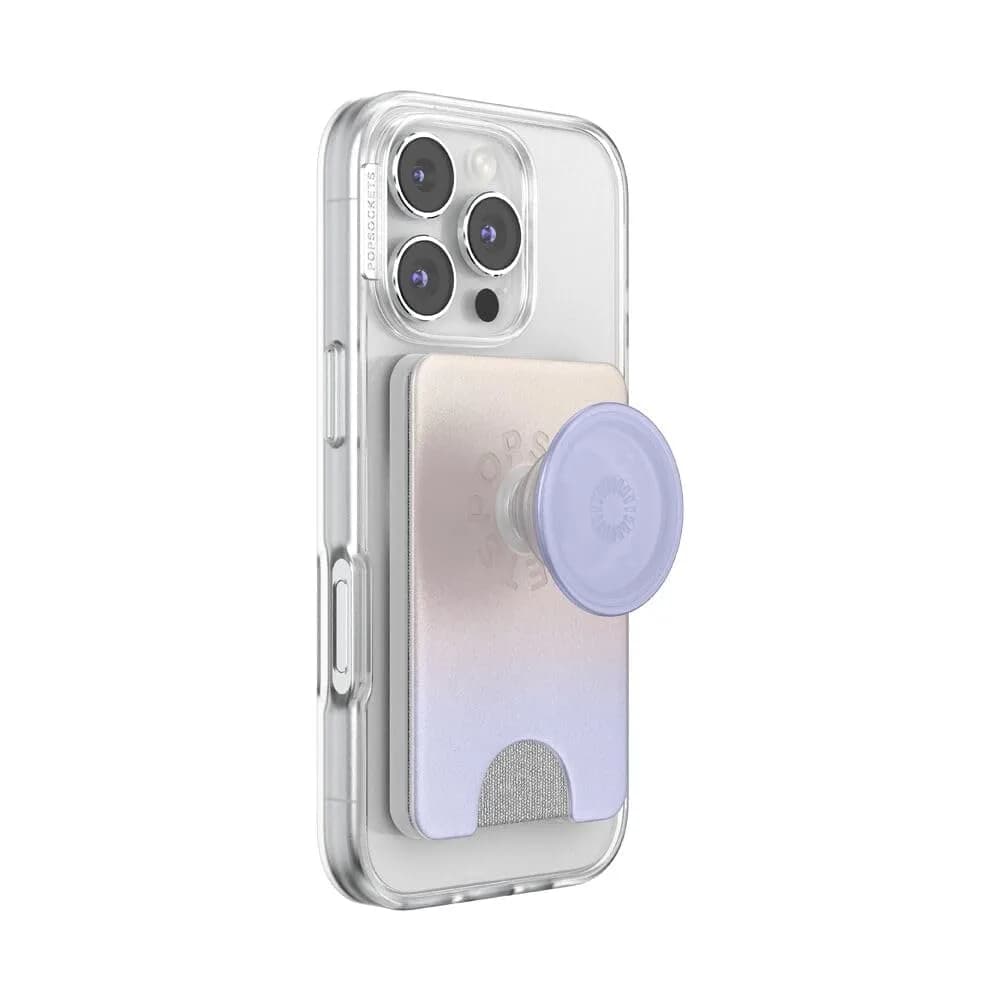 PopSockets Phone Wallet for MagSafe with Grip- Morning Haze | Slim Magnetic Wallet with Card Holder thumbnail 3