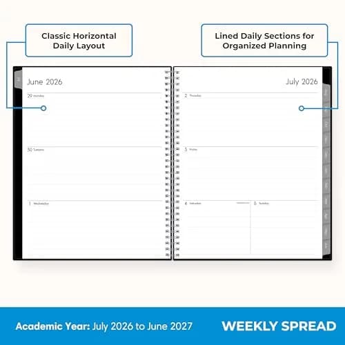Blue Sky 2026-2027 Weekly & Monthly Academic Planner, 7"x9" (17.8cm x 22.9cm) | Professional Planning for Students & Office Use thumbnail 3