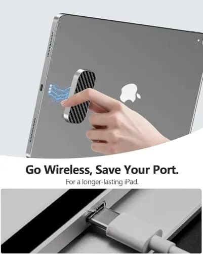 YACAISI Magnetic Wireless Charger for iPad Pro 12.9inch 3rd-6th Gen & iPad Air 13 M2/M3 | 18W Fast Charging thumbnail 4
