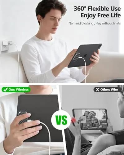 YACAISI Magnetic Wireless Charger for iPad Pro 12.9inch 3rd-6th Gen & iPad Air 13 M2/M3 | 18W Fast Charging thumbnail 3