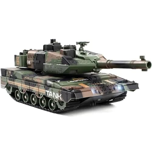 Supdex 1:24 Scale RC Army Tank with Smoke & BB Shooting | Ages 8-12 thumbnail 1