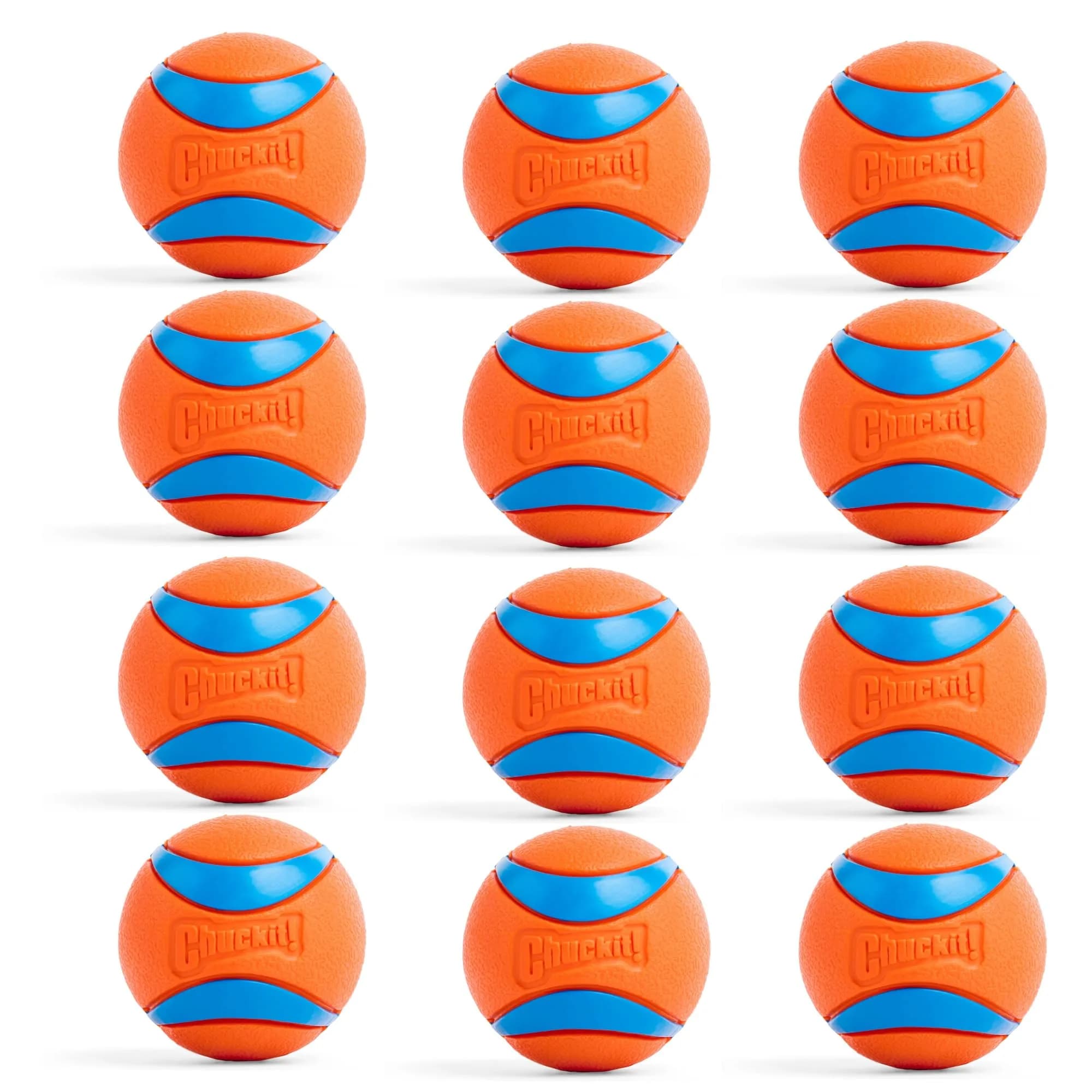 Chuckit! Ultra Ball Dog Toy - Medium 6.4 cm (2.5 inch) Diameter, Pack of 6 | High Bounce Fetch Balls for Dogs 20-60 lbs