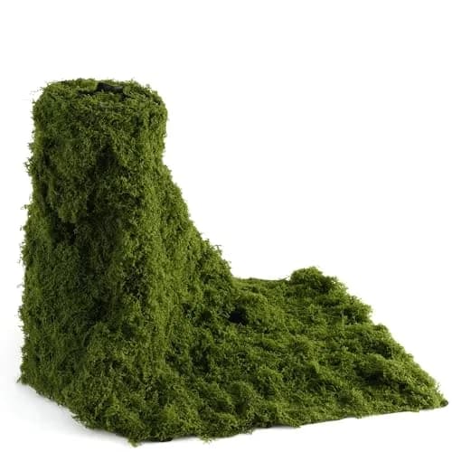 BYHER Artificial Moss Mat 30x180cm (12"x71") | Realistic Green Nylon Table Runner for Crafts & Decor thumbnail 1