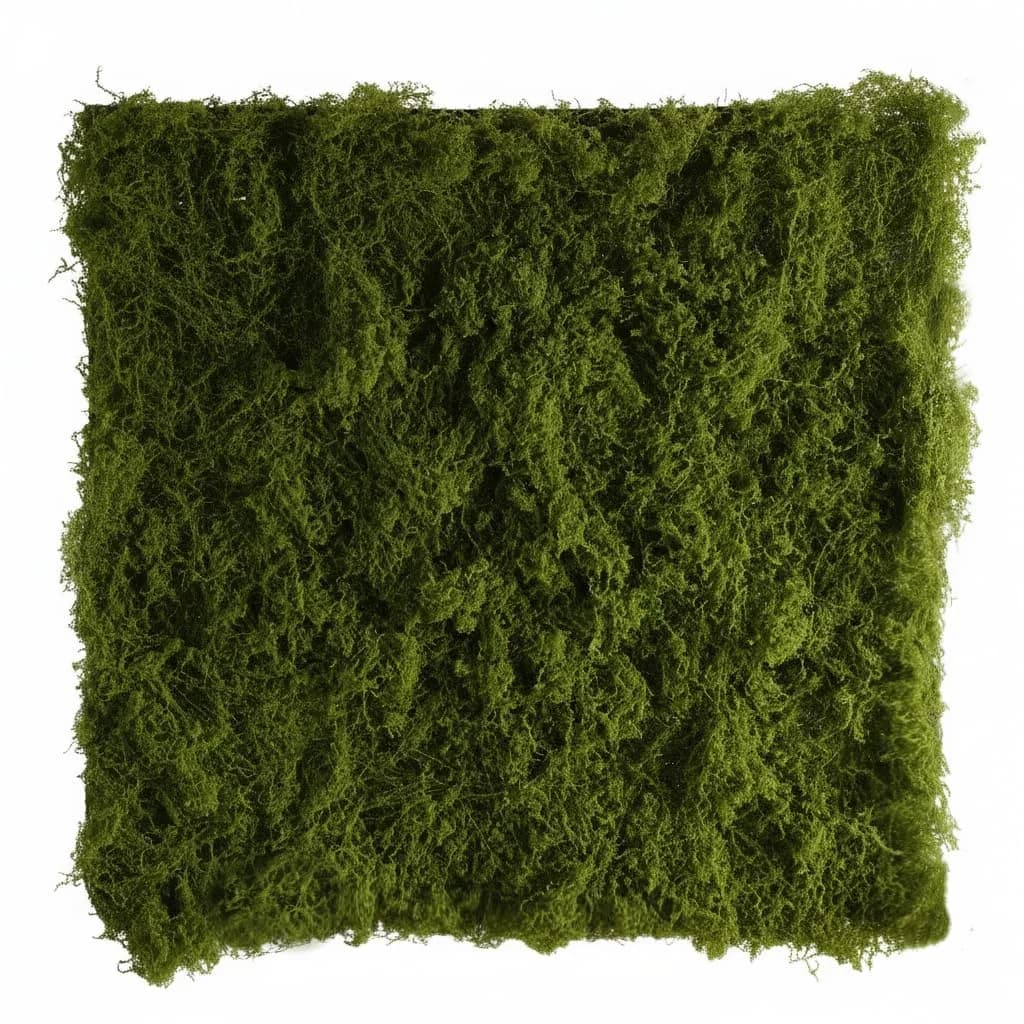 BYHER Artificial Moss Mat 50x50cm (19.7"x19.7") | Realistic Green Crafting Base for Fairy Gardens & Events — Realistic Green: 19.7"x19.7"
