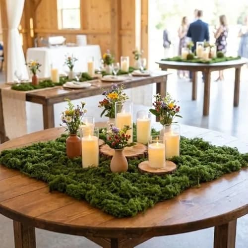 BYHER Artificial Moss Mat 50x50cm (19.7"x19.7") | Realistic Green Crafting Base for Fairy Gardens & Events thumbnail 6