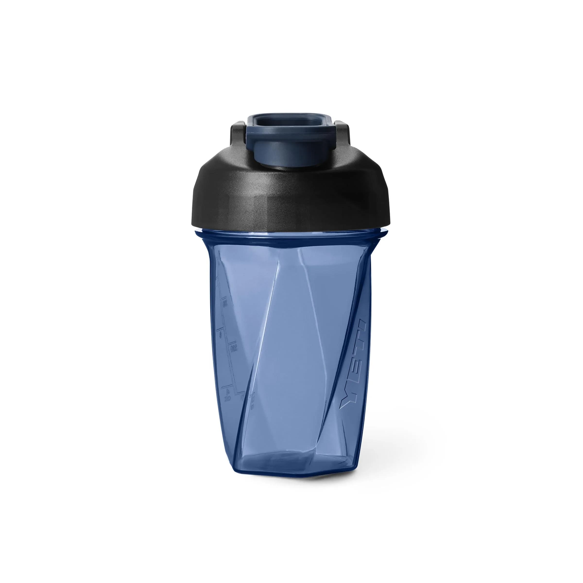 YETI Yonder Helimix Vortex Blender Shaker Bottle 600ml (20oz) | Patented Vortex Mixing Technology | Imported from USA — Navy / 20 Ounces