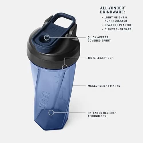 YETI Yonder Helimix Vortex Blender Shaker Bottle 798ml (27oz) | Patented Vortex Mixing, Leakproof, USA Made thumbnail 3