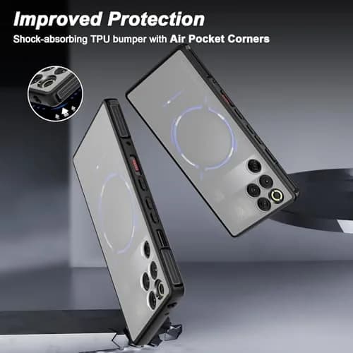 Cresee Matte Translucent Case for Red Magic 11 Pro/11S Pro | Shockproof TPU Bumper, Hybrid PC Back, Fingerprint-Resistant thumbnail 4