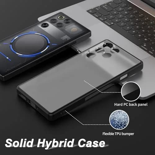 Cresee Matte Translucent Case for Red Magic 11 Pro/11S Pro | Shockproof TPU Bumper, Hybrid PC Back, Fingerprint-Resistant thumbnail 3