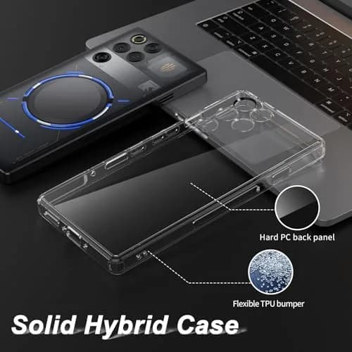 Cresee Crystal Clear Case for Red Magic 11 Pro/11S Pro | Shockproof TPU Bumper, Hybrid Hard PC Back, Raised Edges thumbnail 4