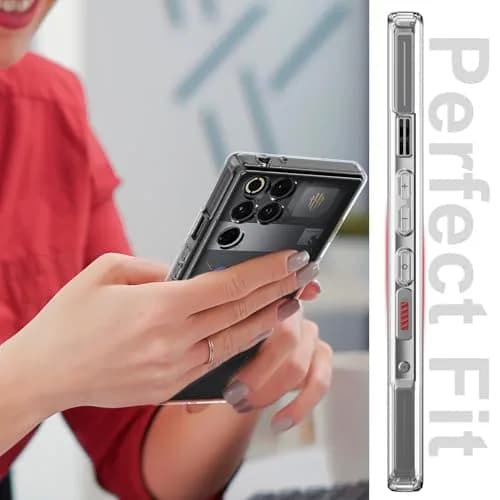 Cresee Crystal Clear Case for Red Magic 11 Pro/11S Pro | Shockproof TPU Bumper, Hybrid Hard PC Back, Raised Edges thumbnail 3