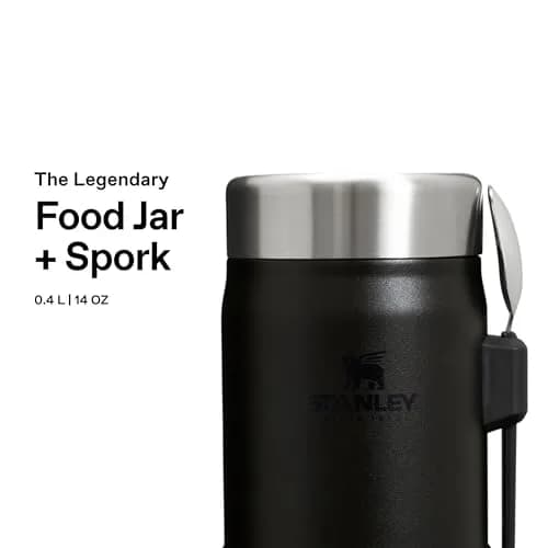 STANLEY Food Storage Container with Spork 0.4L | Leakproof, Insulated, Durable Stainless Steel thumbnail 3