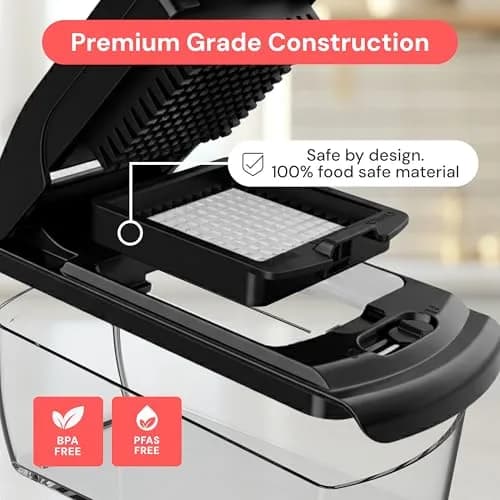 Fullstar Pro Original Vegetable Chopper & Mandoline Slicer 6-in-1 Black | Fast Prep, Uniform Cuts thumbnail 5