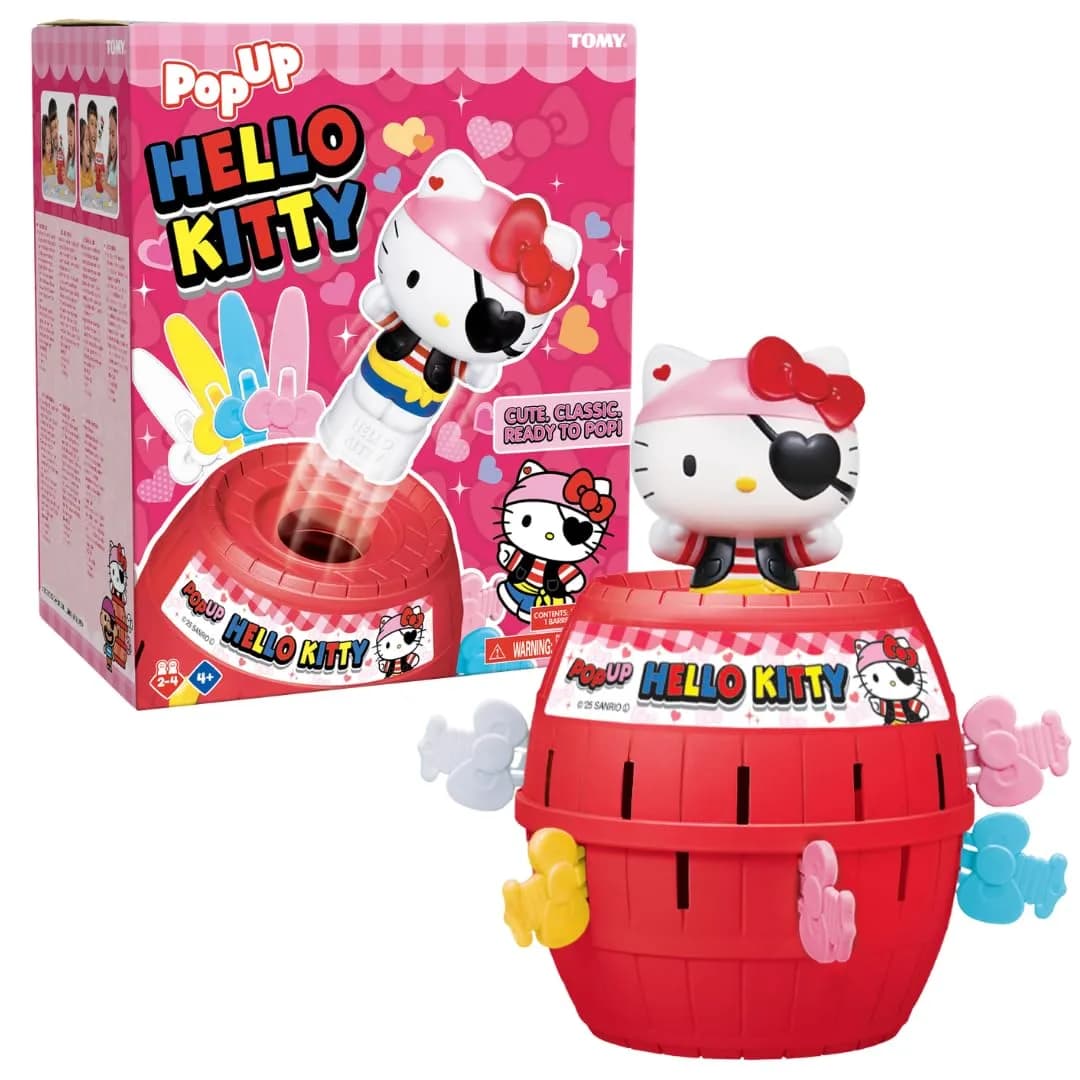 TOMY Pop Up Pirate Family Action Game | Barrel Game with 24 Swords for 2-4 Players, Ages 4+ | Non-Toxic Plastic — Hello Kitty