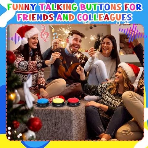 Ovveroche Recordable Answer Buzzers 10-Pack | Game Show Buttons for Training & Fun thumbnail 6
