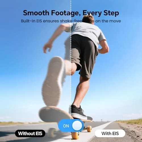 BOBLOV W5 Body Camera 5K/4K 64GB with Rotating Lens & External Mic Support | EIS Stabilization thumbnail 7