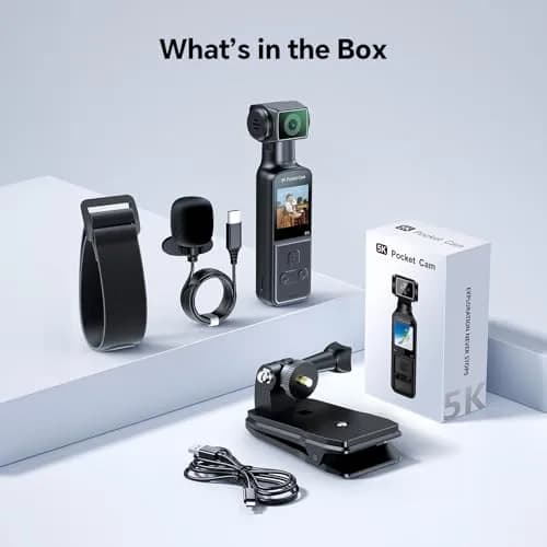 BOBLOV W5 Body Camera 5K/4K 64GB with Rotating Lens & External Mic Support | EIS Stabilization thumbnail 9