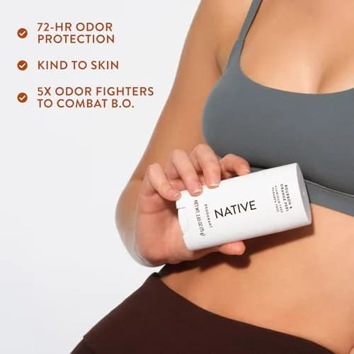 Native Bourbon & Orange Peel Deodorant Stick 77g (2.65oz) | 72-Hour Odor Control thumbnail 7