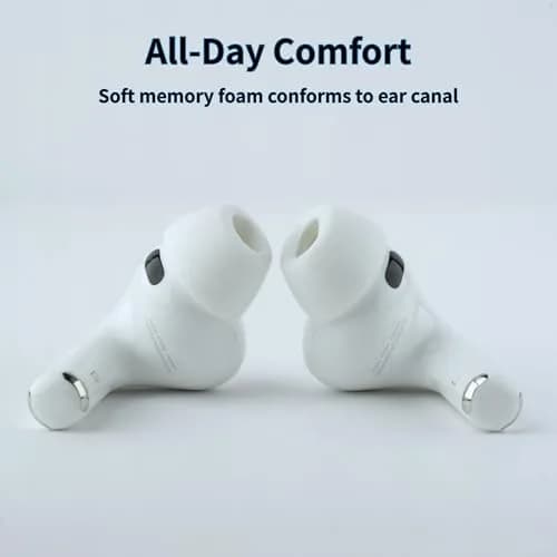 Comply TrueGrip MAX Memory Foam Ear Tips for AirPods Pro Gen 3 | 6 Pairs, White Medium thumbnail 3