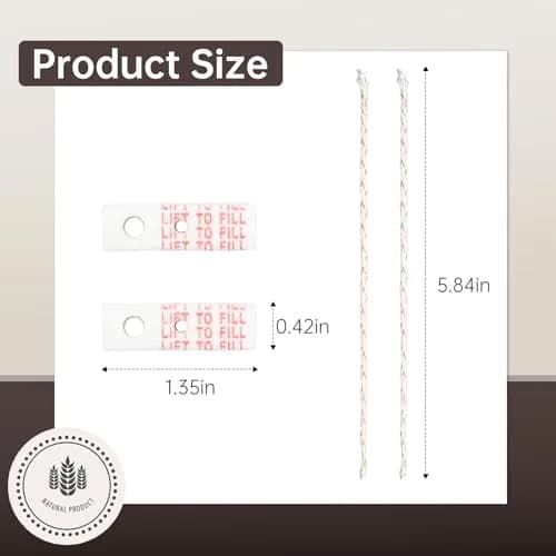 MEIJIAYOU Mechanical Lighter Replacement Kit | Compatible with Zippo, Cotton & Wick, 2 Pack thumbnail 3