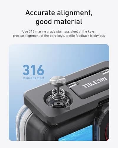 TELESIN Waterproof Case Combo for DJI Action 6 with Floating Stick | 60m Deep Diving Scuba Snorkeling Housing thumbnail 5