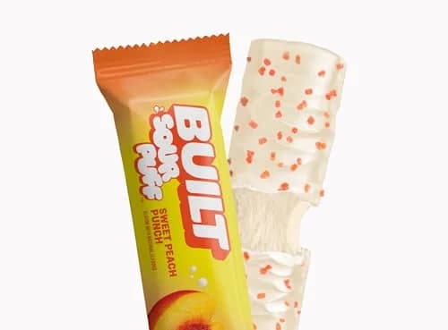 Built Bar Sour Puff Protein Bar Sweet Peach Punch 16g Protein 12 Bars | High Protein Snack Bar thumbnail 6