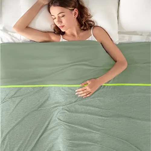 Topcee Cooling Blanket 2.27 kg (5 lb) Queen Size 90"x90" | Breathable Fabric for Hot Sleepers thumbnail 9
