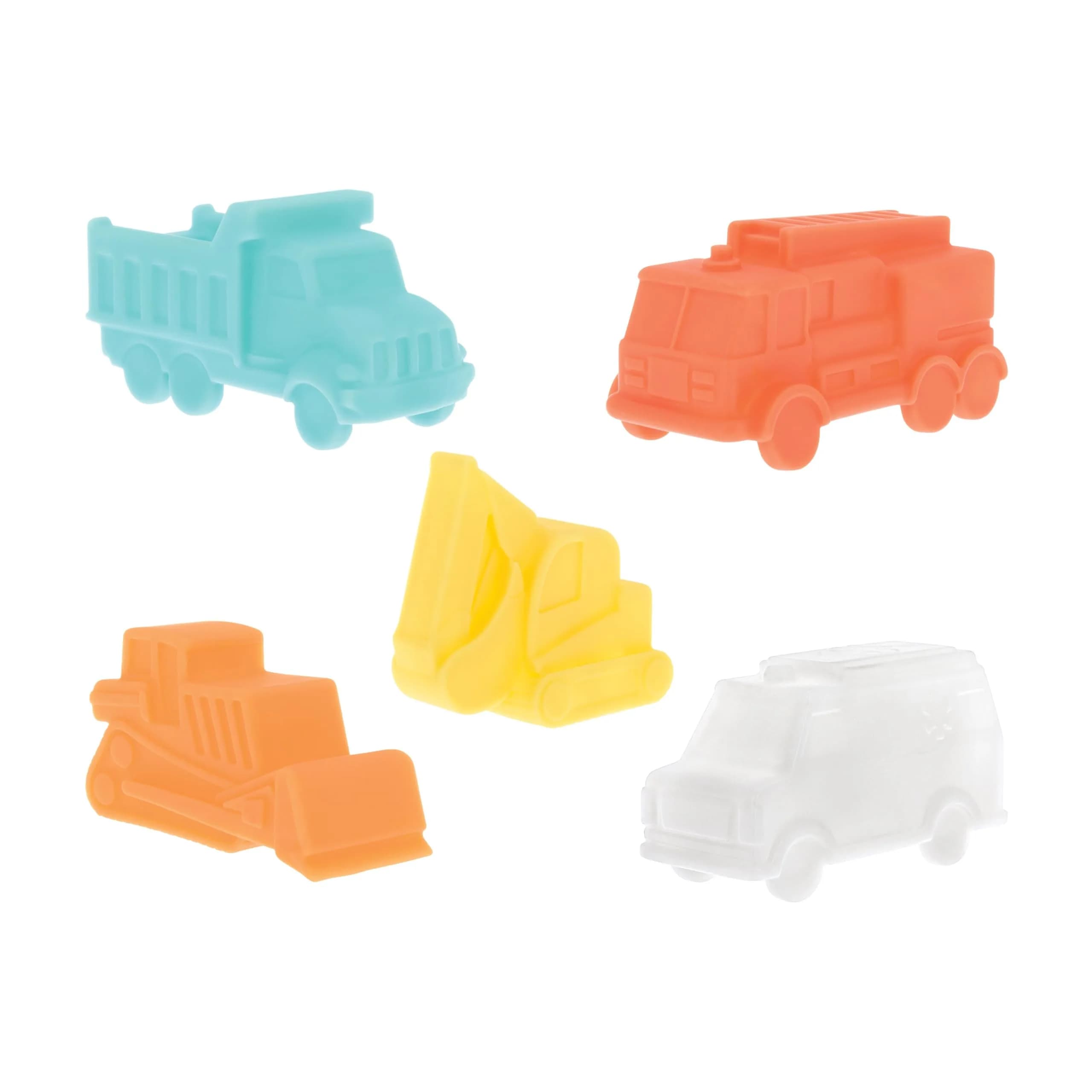 Nuby Vehicle Bath Toys - 5 Pack | Mold-Resistant, BPA-Free, 5 Vehicles - main product image
