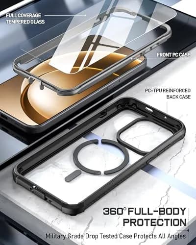 Poetic Guardian Case for OnePlus 15 5G with 2 Screen Protectors | Magsafe Compatible, Full Body Shockproof Clear Cover thumbnail 3