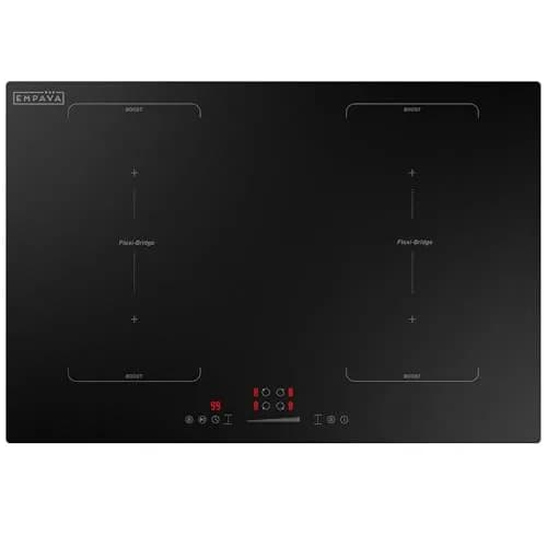 Empava 30 Inch Electric Induction Cooktop 7200W (240V) | Smart Pan Sensor, Bridge-SYNC, Timer, Pause thumbnail 1