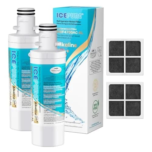 ICEPURE Alkaline LT1000PC Refrigerator Water Filter & Air Filter 2-Pack | NSF Certified, 220V Compatible thumbnail 1