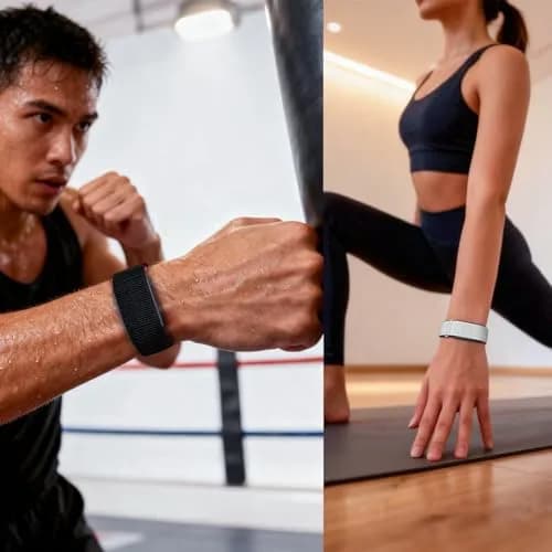 BlikWyt Nylon Loop Watch Band Compatible with Amazfit Helio Strap, 22mm Black | Breathable Sport Hook & Loop Wristband thumbnail 6