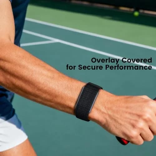 BlikWyt Nylon Loop Watch Band Compatible with Amazfit Helio Strap, 22mm Black | Breathable Sport Hook & Loop Wristband thumbnail 3