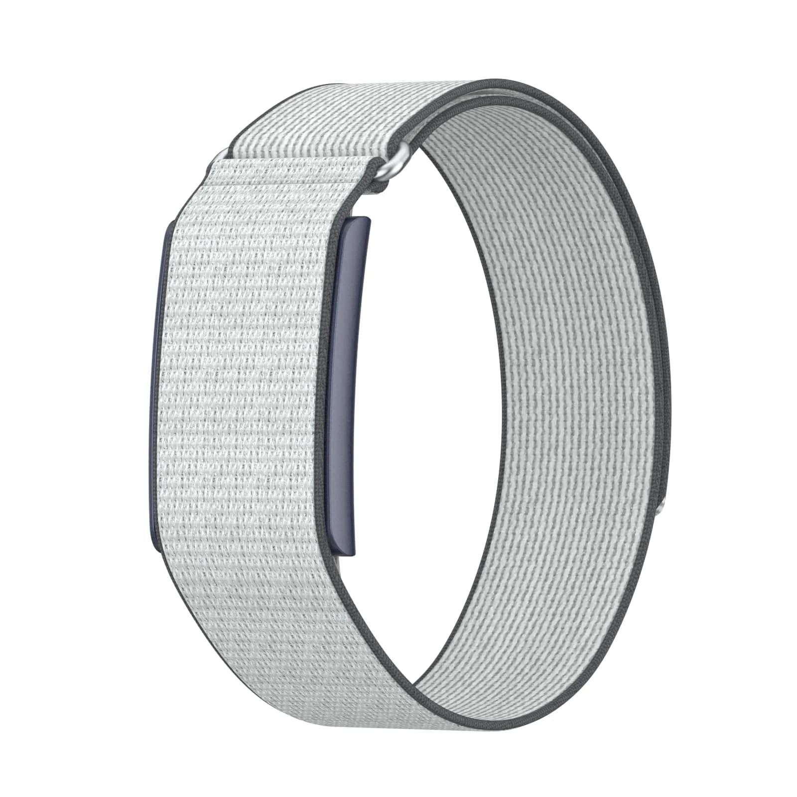 BlikWyt Nylon Loop Watch Band Compatible with Amazfit Helio Strap, 22mm Black | Breathable Sport Hook & Loop Wristband — White